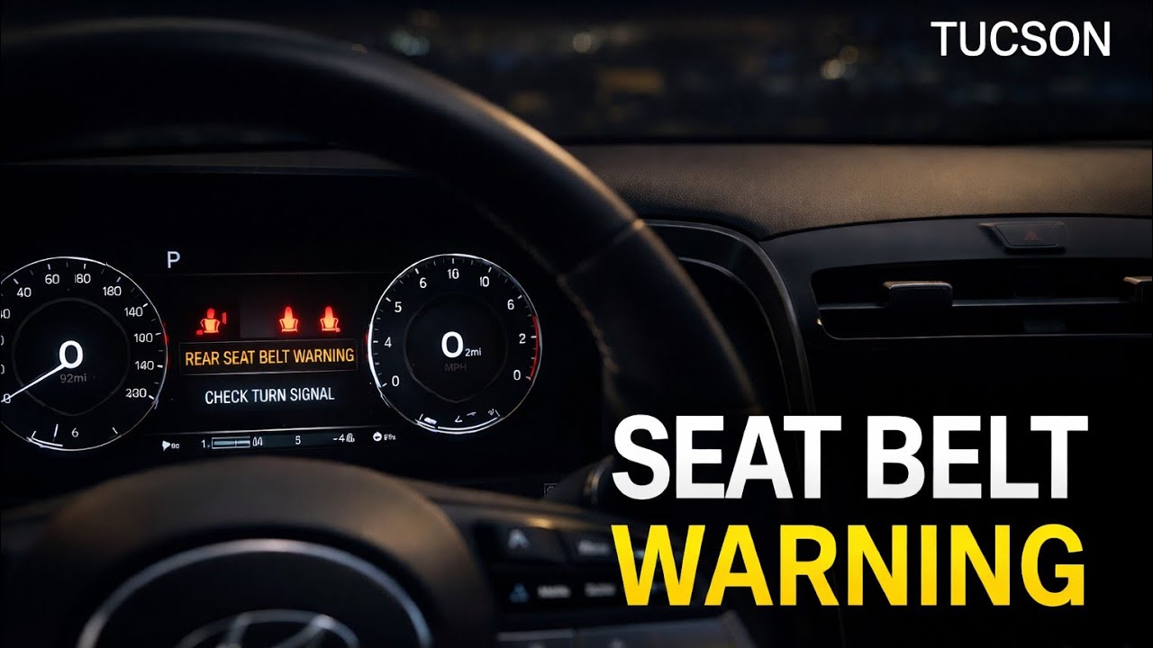 Tucson Rear Seat Belt Warning Light Fix