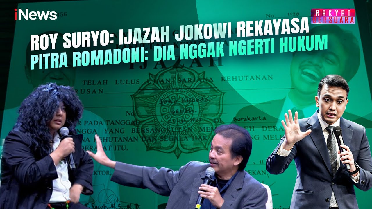 Panas! Roy Suryo Bongkar Bukti Ijazah Jokowi Banyak Rekayasa, Pitra: Omon-Omon | Rakyat Bersuara