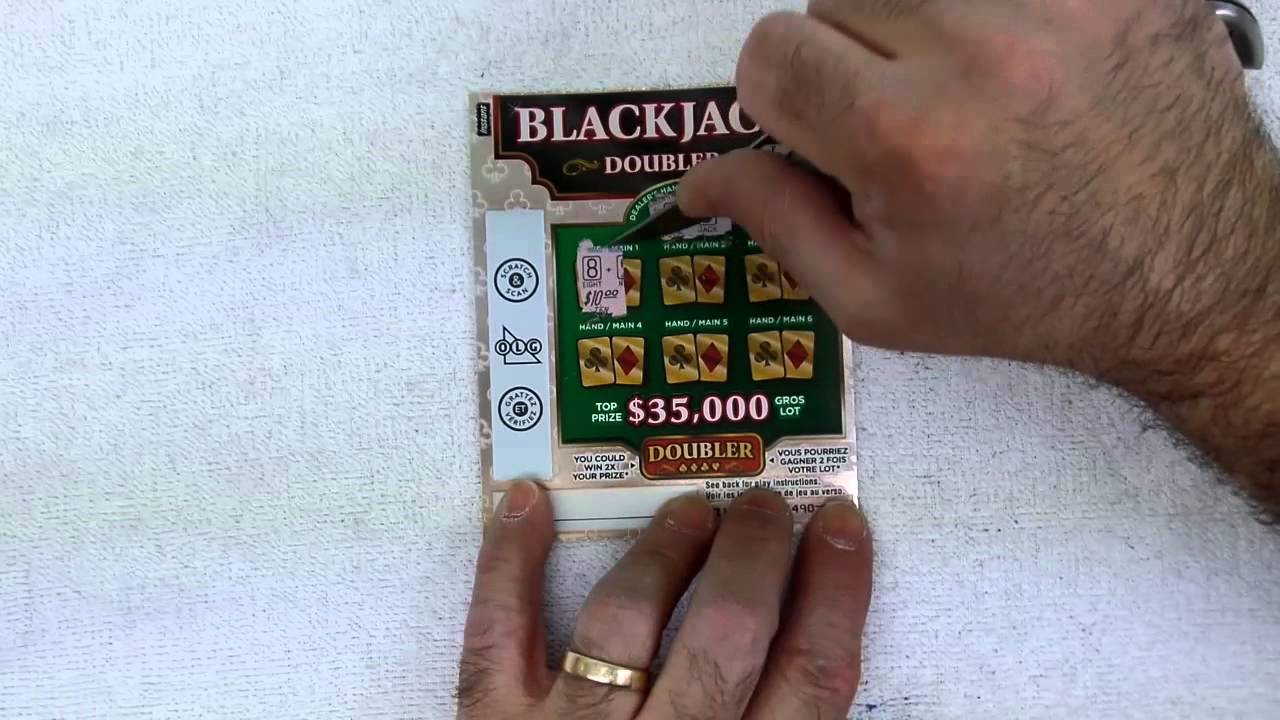 Blackjack Doubler Lottery Scratch Ticket