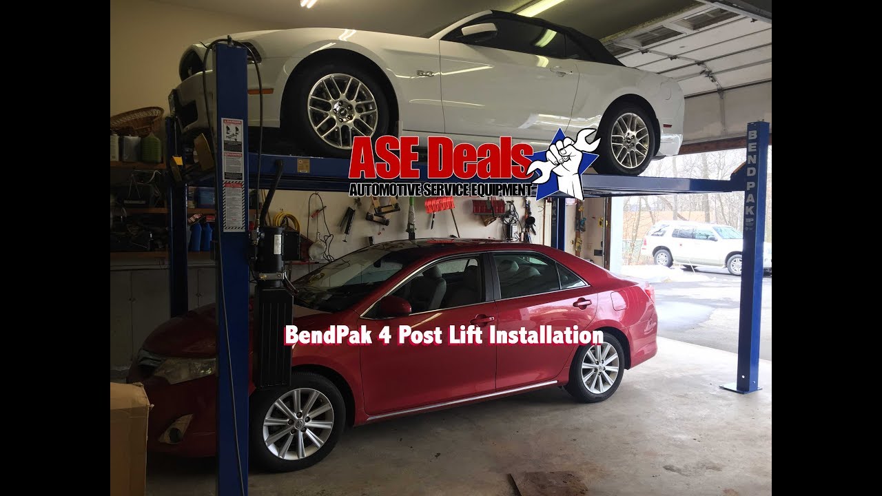 BendPak Four Post Lift Installation