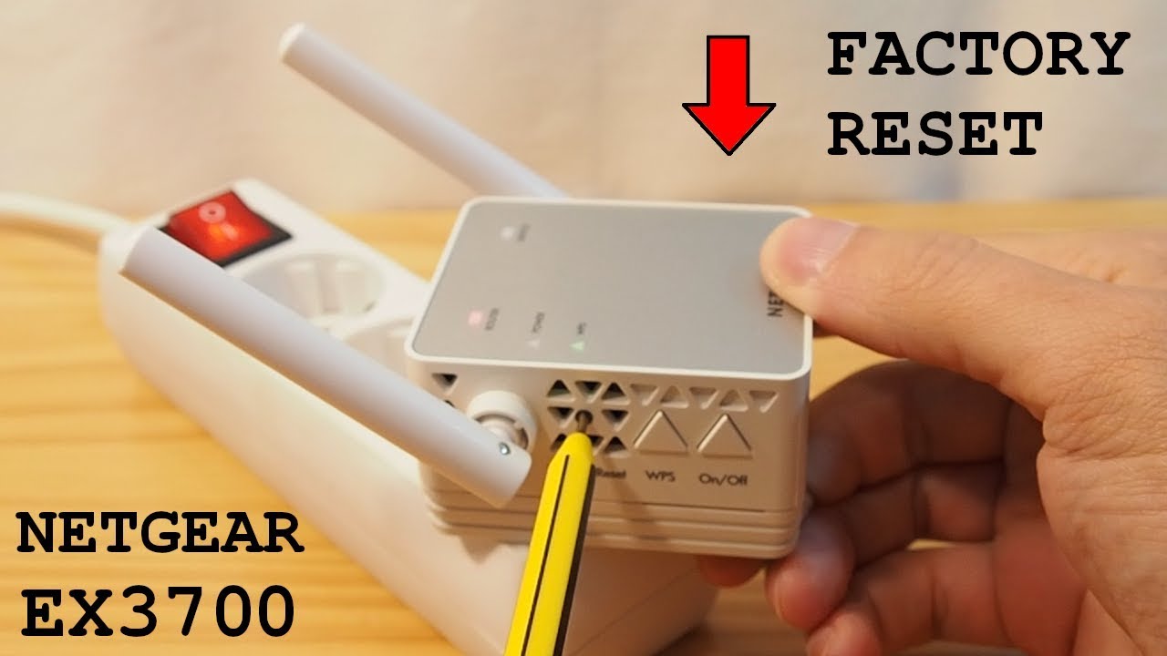 NETGEAR EX3700 Wi-Fi Extender &bull; Factory reset