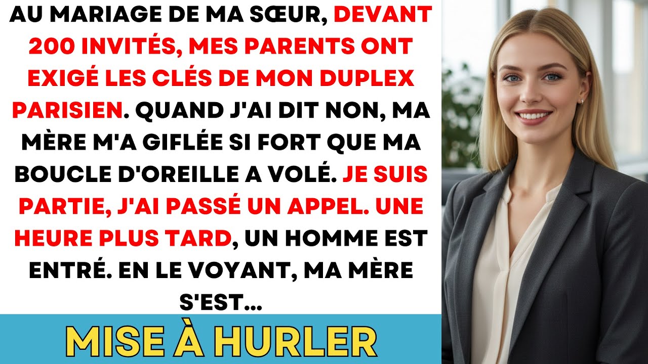 Au Mariage De Ma Sœur, Mes Parents Ont Exigé Mon Duplex J'ai Refusé Maman M'a Giflée. J'ai Vengeance