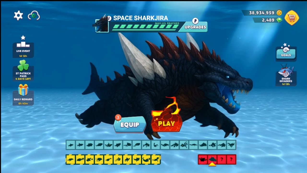NEW SPACE GODZILLA PLAYABLE IN HUNGRY SHARK EVOLUTION - Hungry Shark Evolution