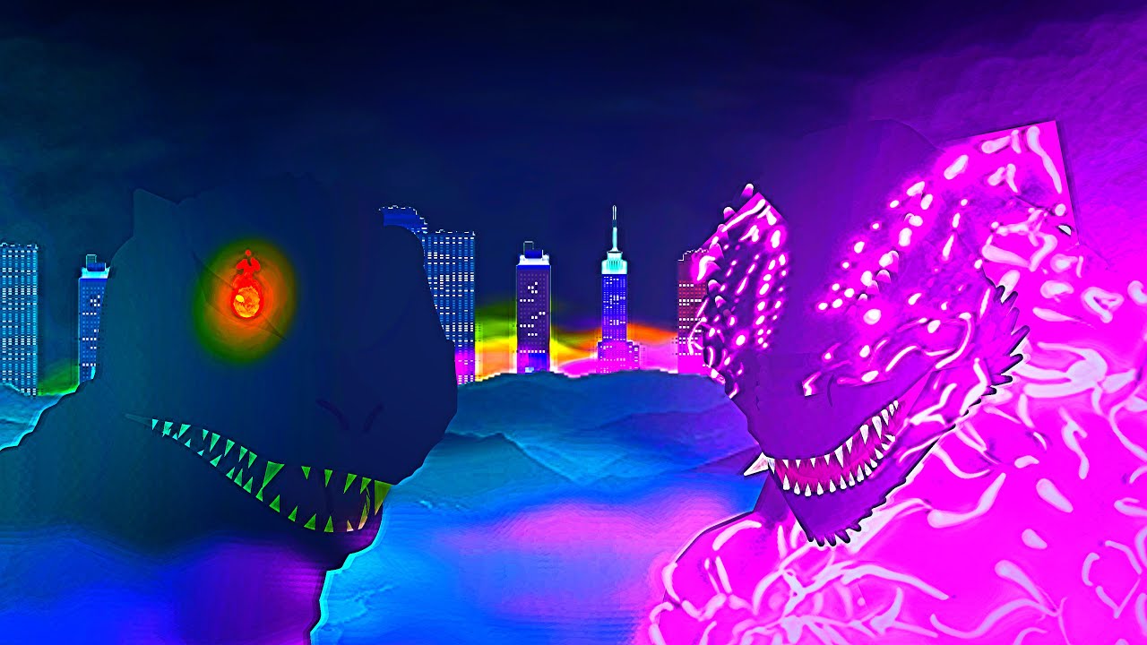 Supercharged Evolved Godzilla vs Final Wars Godzilla | Monster-verse Animation | Sticknodes