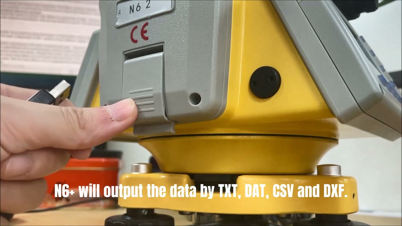 How to export data from N6+ Total Station?