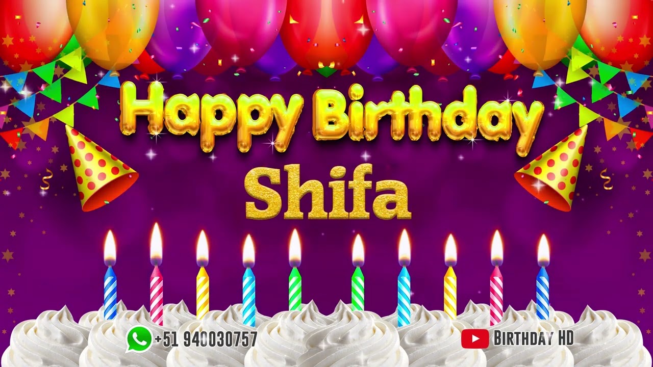 Shifa Happy birthday To You - Happy Birthday song name Shifa 🎁