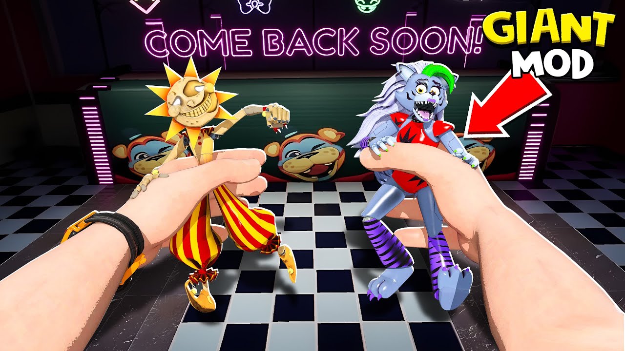 Gregory is GIANT in FNAF Security Breach (Insane MOD)