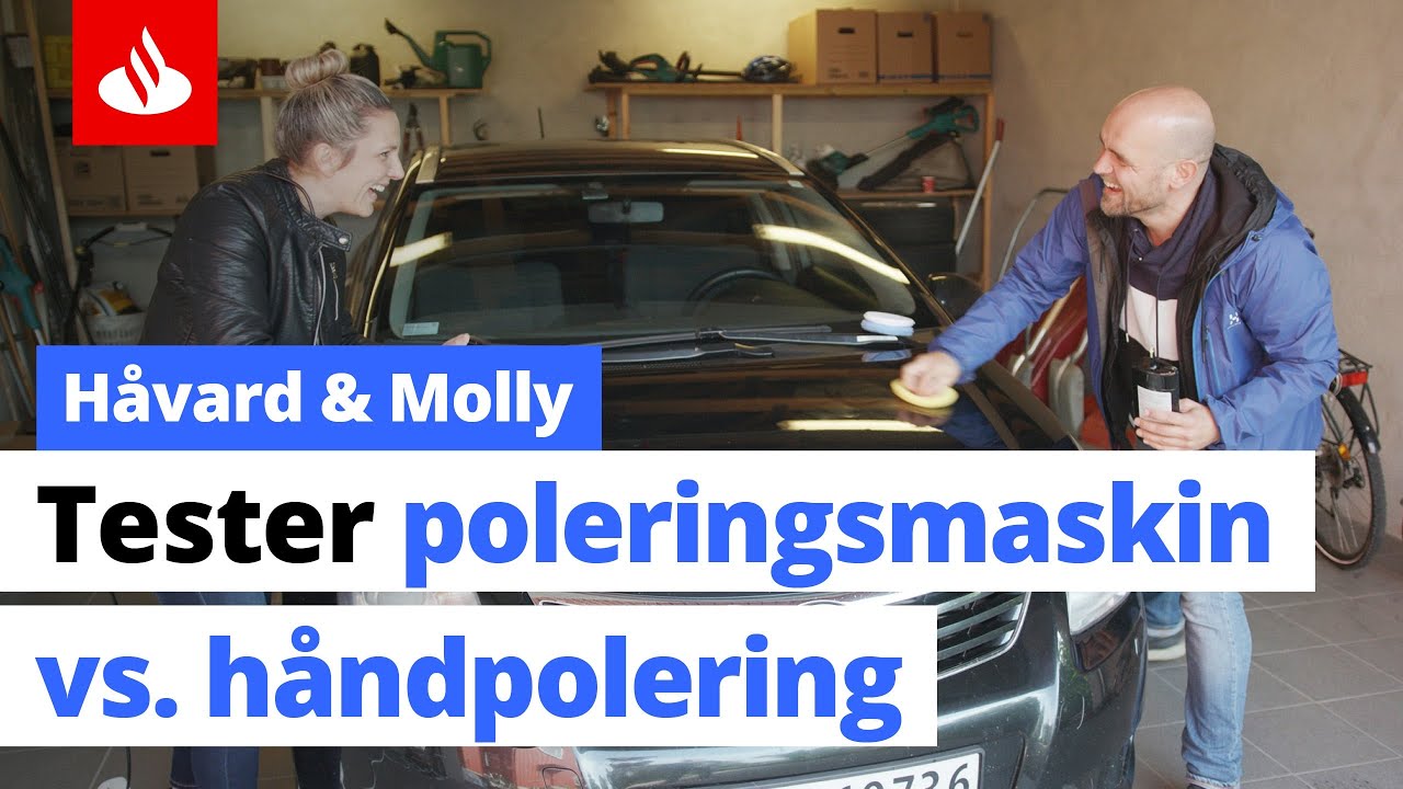 Test av poleringsmaskin og håndpolering