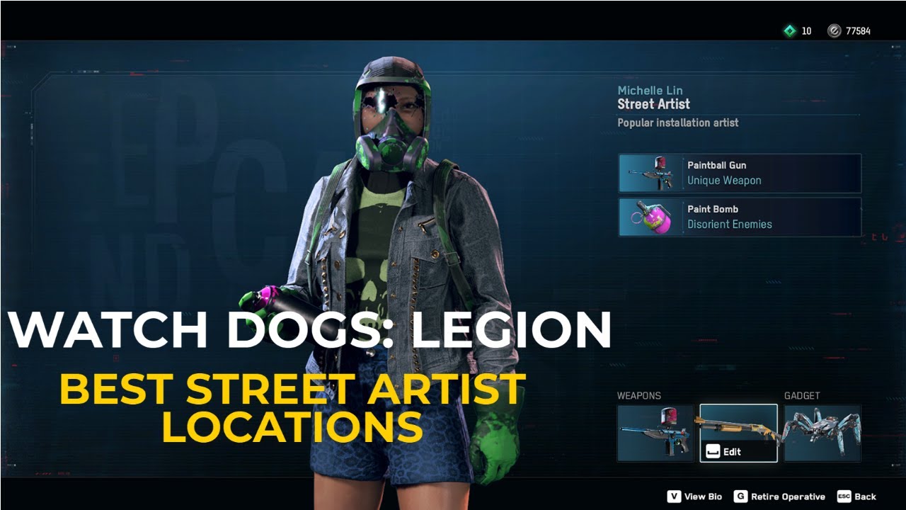 Watch Dogs  Legion - BEST LOCATIONS TO FIND A STREET ARTIST