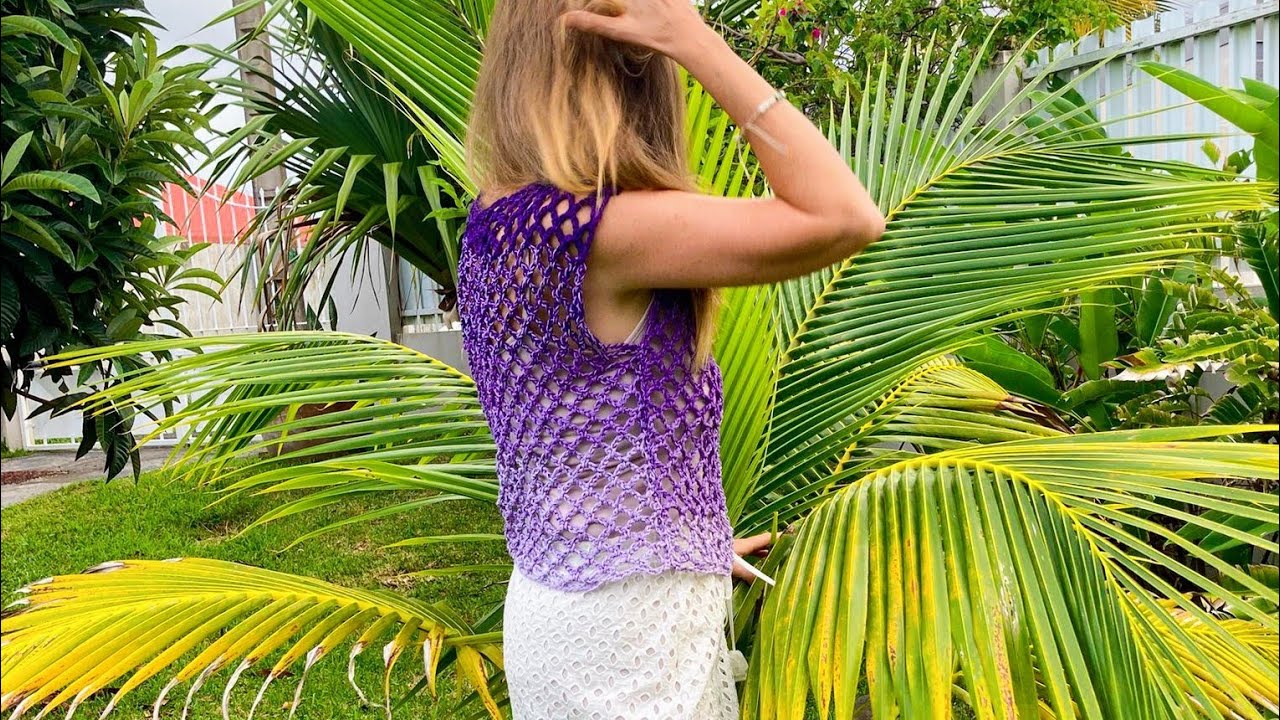 Tuto top dentelle 💜💚💜💚