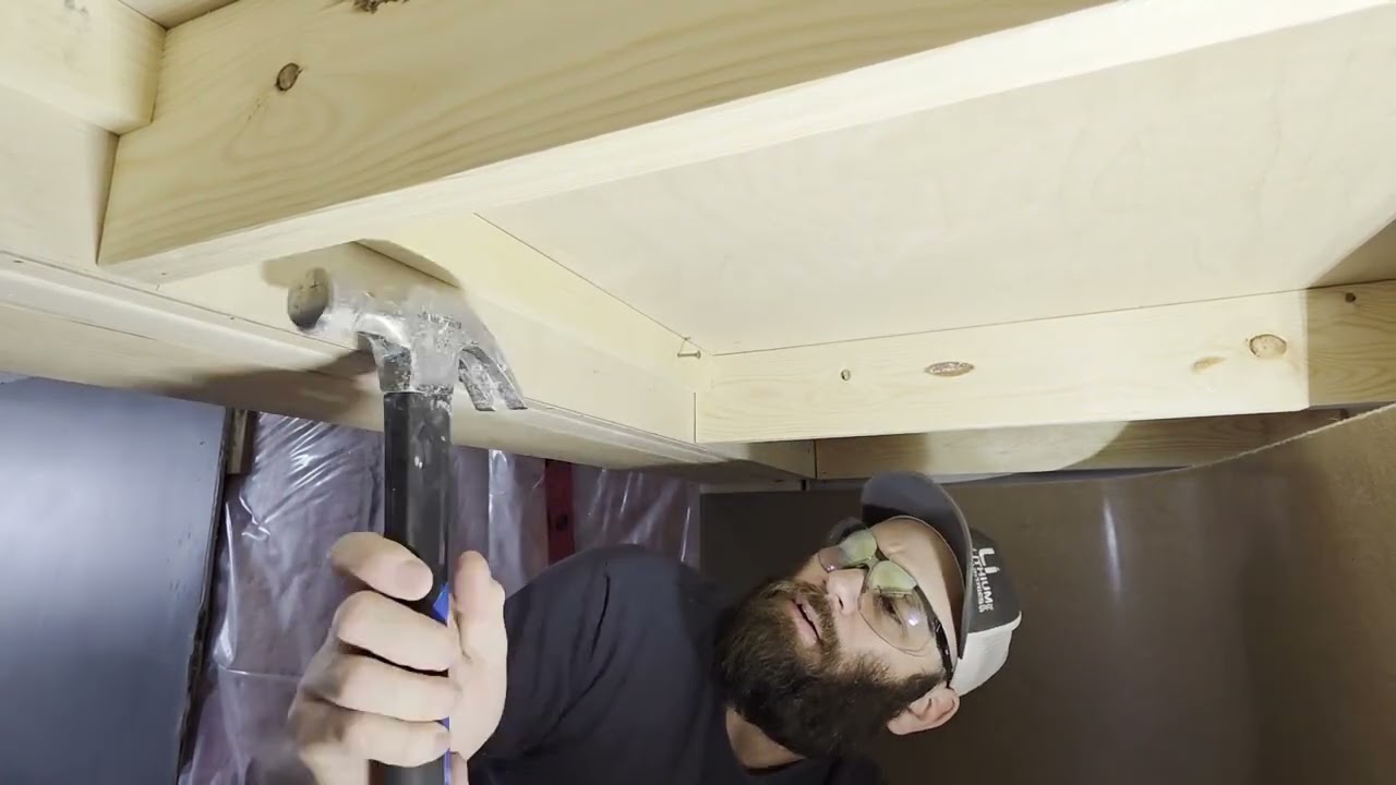 Backboard, foam base and rear shelf. (Basement Main Room Part 9)