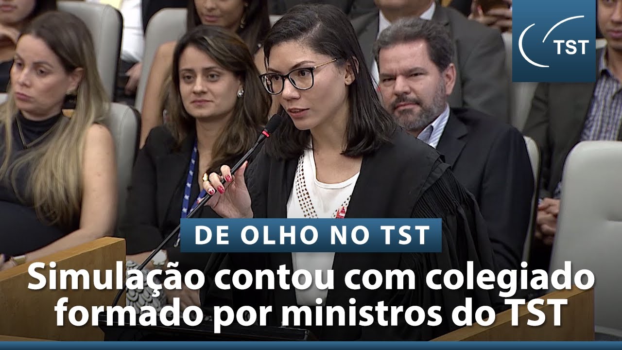 Estudantes de Direito participam de simulação de julgamento no TST