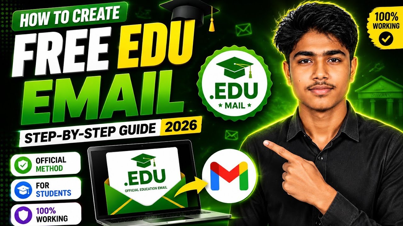 How to Get a FREE EDU Email in 2026 🎓 | Step-by-Step Guide | Student EDU Mail Tutorial