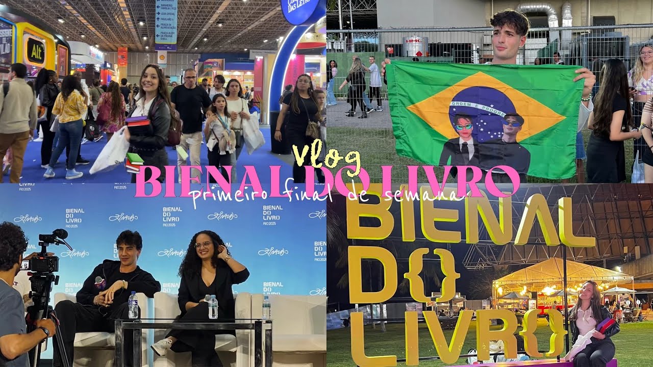 Vlog | Bienal do Livro Rio 2025 (Primeiro final de semana) 📚 *ERAND e KELLY* *ENCONTRINHO COM KENAN*