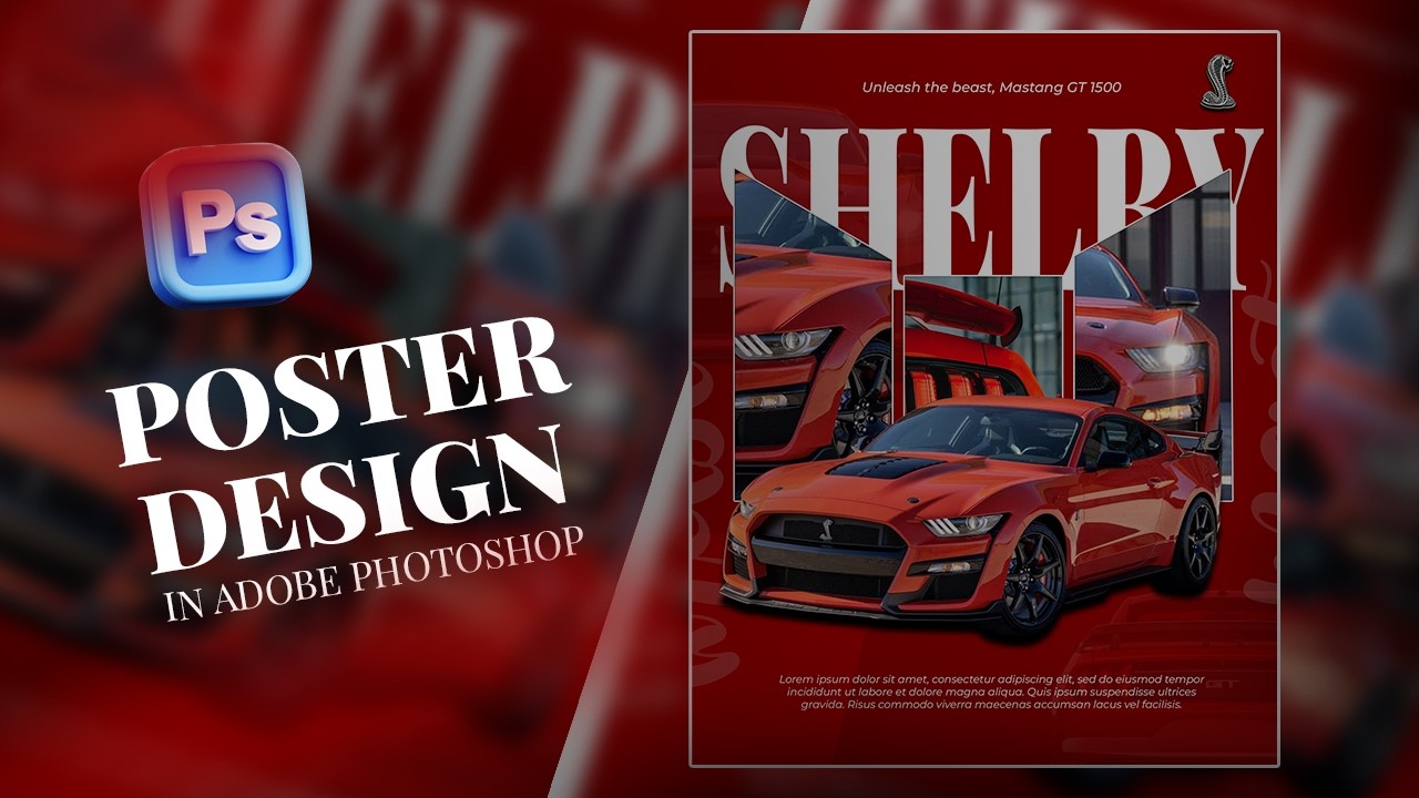 Poster design In Adobe Photoshop | Poster Design | Graphic Design Tutorial | flyer design