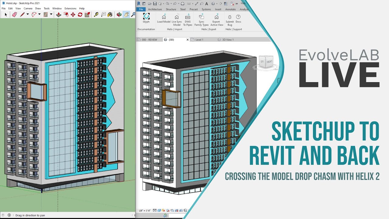 SketchUp to Revit and Back,  Crossing The Model Drop Chasm with Helix 2