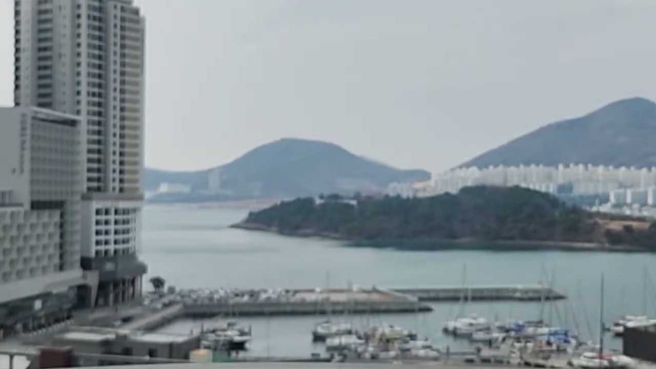 카페에서 집중하기 좋은 4K 바다뷰 실시간 라이브
