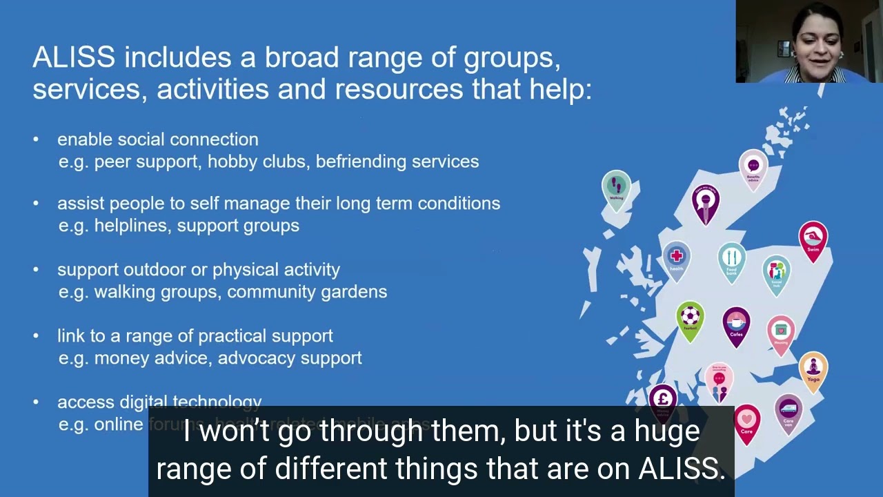 ALISS - Self Management Network Scotland Networking session presentation