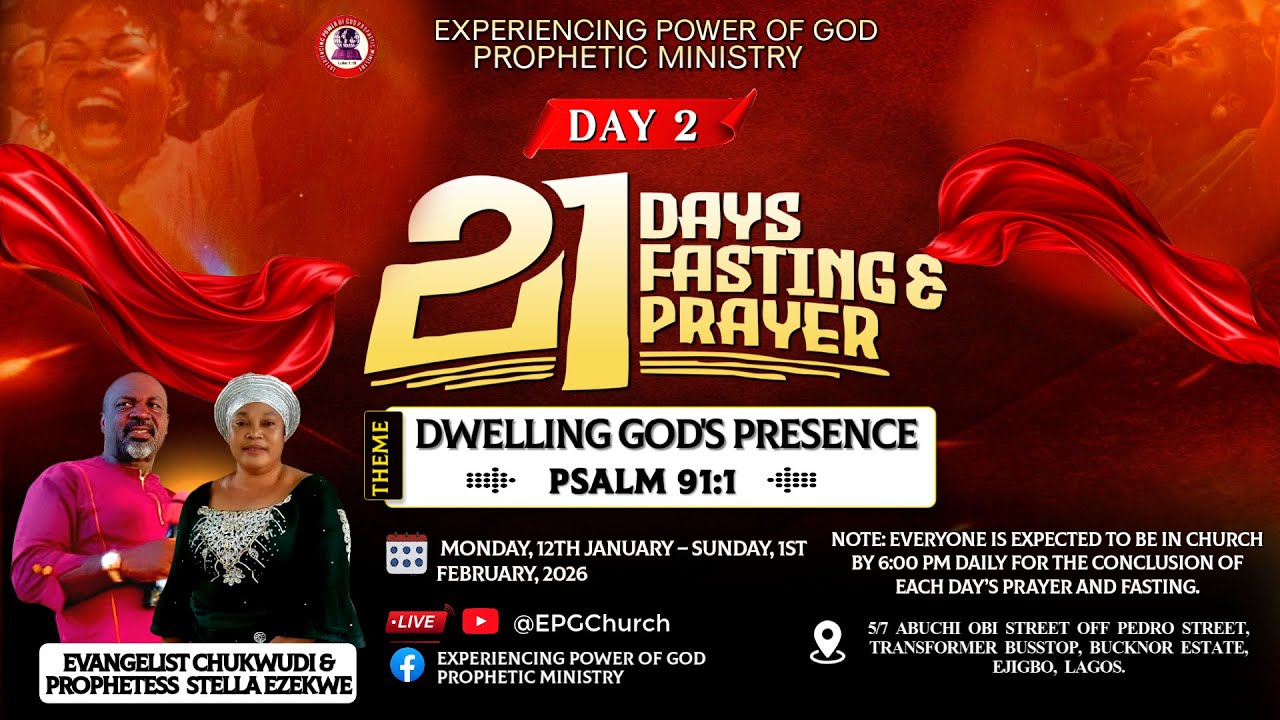 EPG 21 DAYS FASTING AND PRAYER (DAY 15) (26/01/2026)