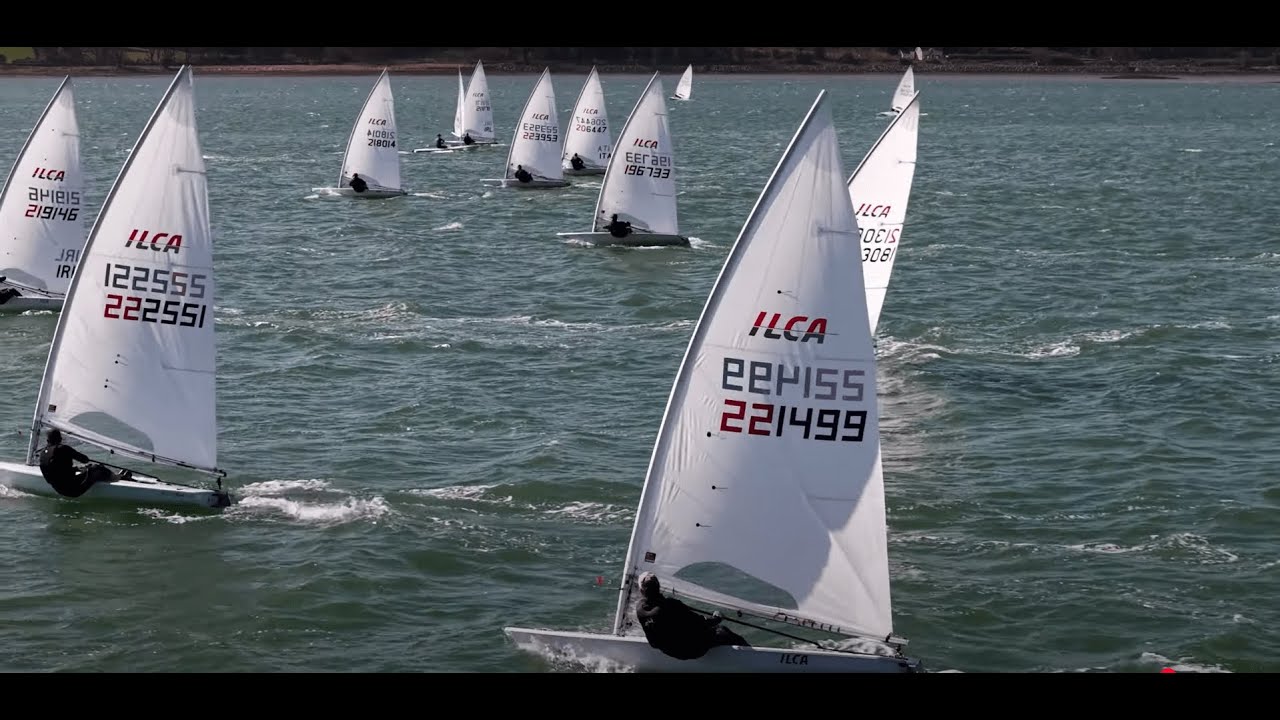 East Antrim Boat club dingy sailing races 4K