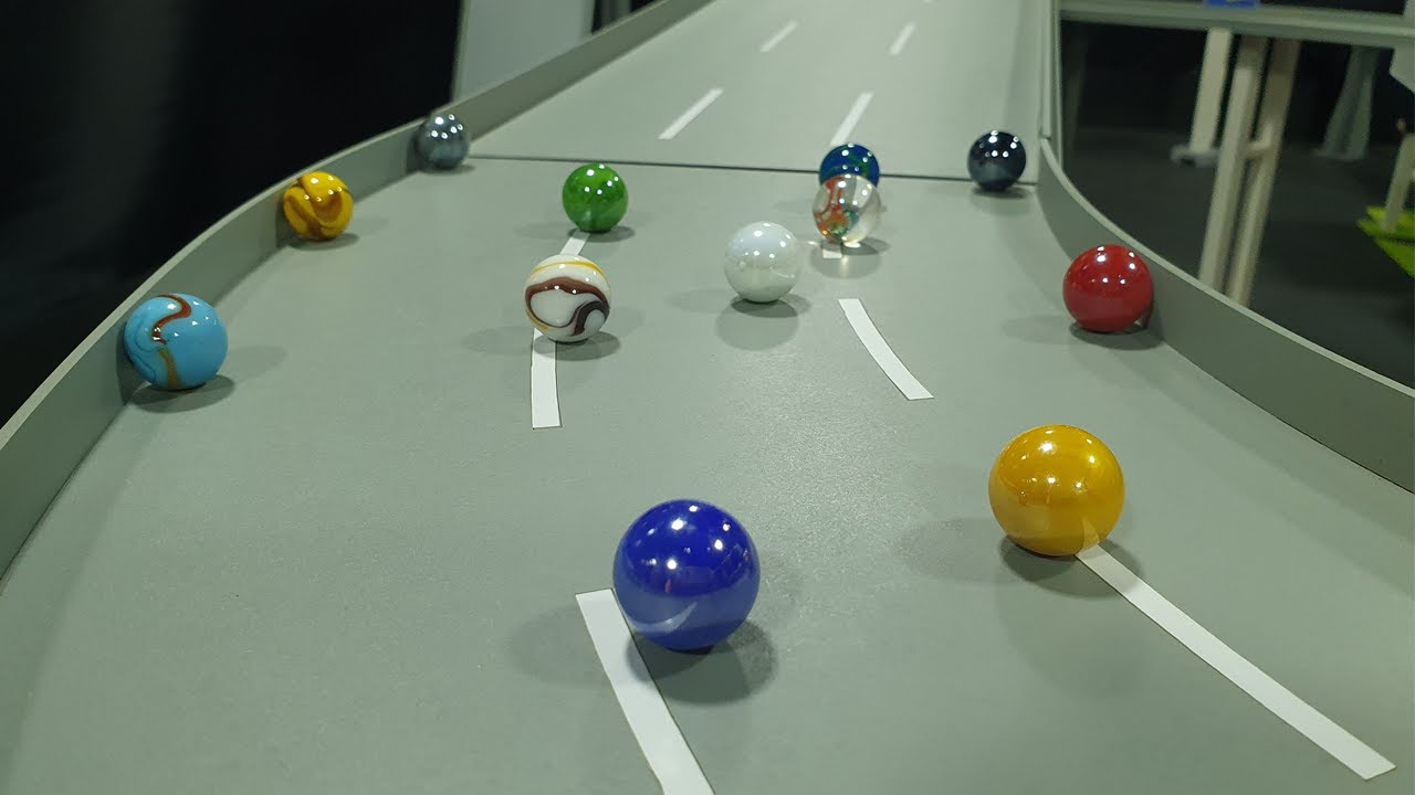 Team  Canarium and  Pacif&iacute;ca : Highlights race 3 Glasscar Marble Race.
