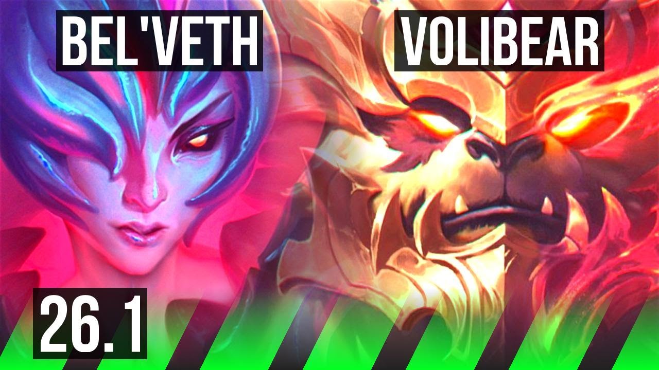 BEL'VETH vs VOLIBEAR (JGL) | Good KDA: 19/1/9 | NA Grandmaster | 26.1