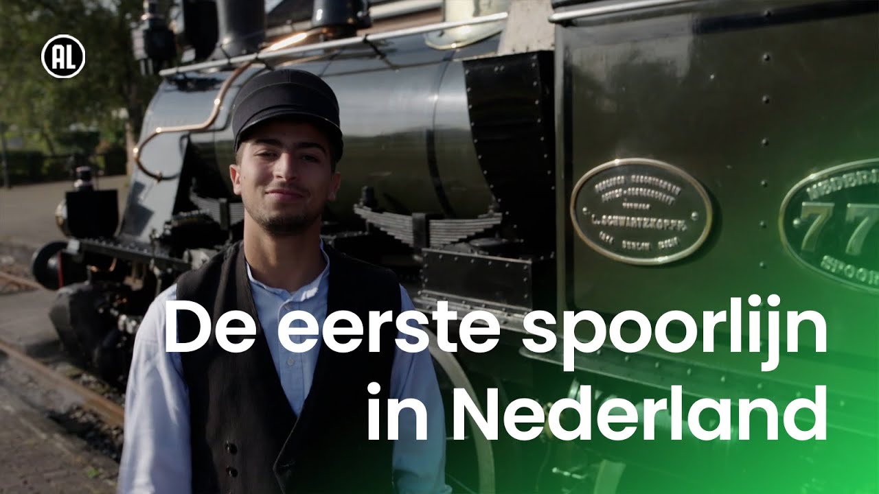 De eerste spoorlijn in Nederland