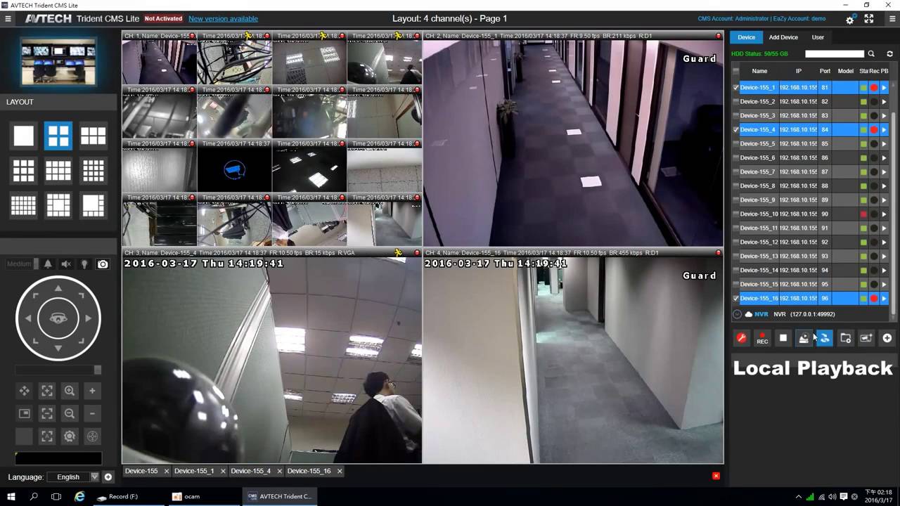 AVTECH CMS LITE PLAYBACK