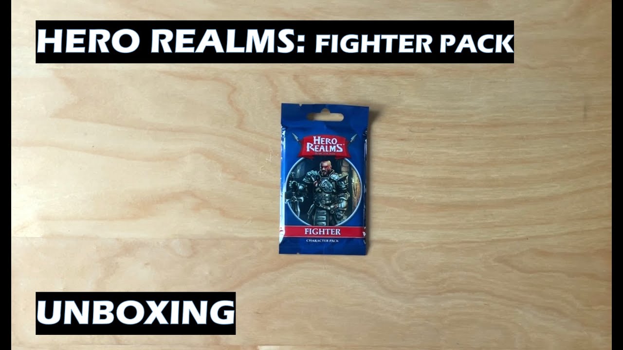 Unboxing Hero Realms Fighter Character Pack