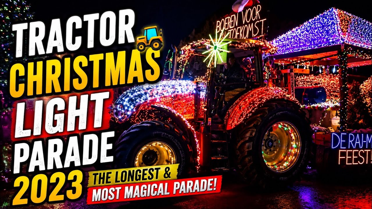 Tractor 🚜 Christmas light parade 2023: the longest and most magical night in Werchter
