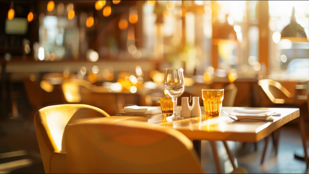 Restaurant Warm Interior Vibes ✨ Smooth Jazz & Bossa Nova Background Music for Relaxed Dining