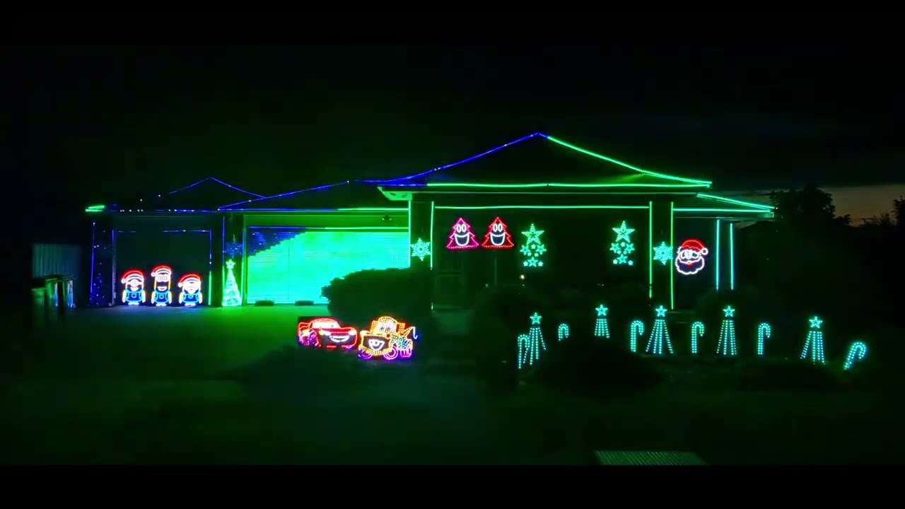 Christmas Light Show 2024 - The Polar Express