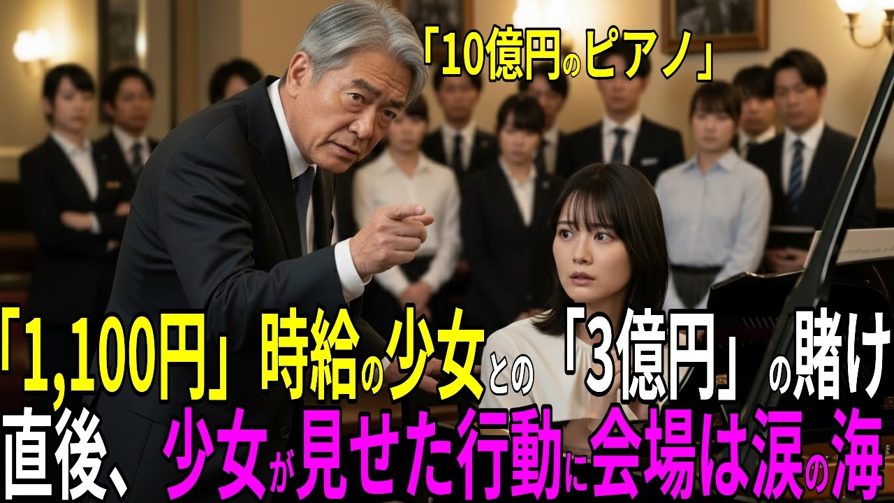 3億円の賭けを受けた貧しい少女のピアノ演奏...財閥会長と観客が涙した家族の絆の感動物語