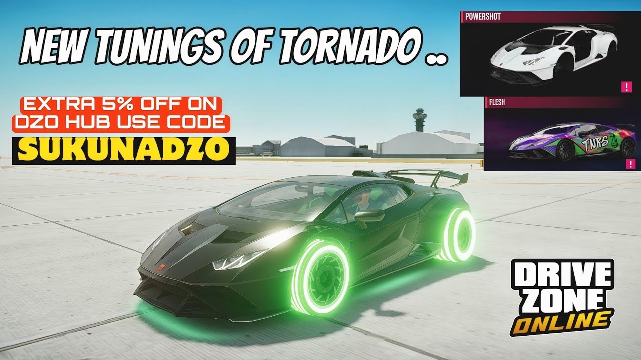 DRIVE ZONE ONLINE | Новые тюнинговые детали и скин для Tornado | Тест производительности в стоков...