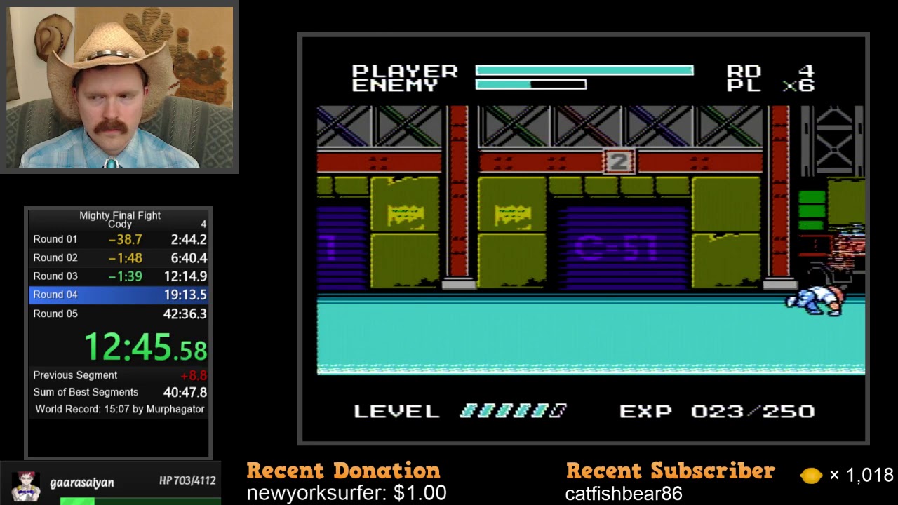 Скоростное прохождение Mighty Final Fight на NES (с Коди) за 24:12 от Arcus
