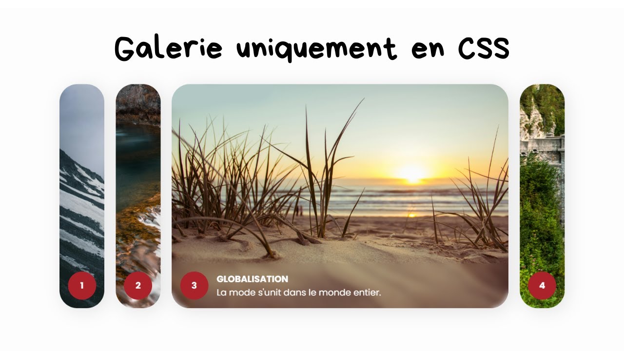 Comment faire une galerie animée uniquement avec du CSS