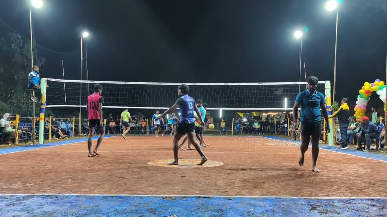 Sankolli Vollyball Tournament 🏆 Kujalli v/s Kallabbe 💪⚡ #youtubevideo #vollyballtournament 