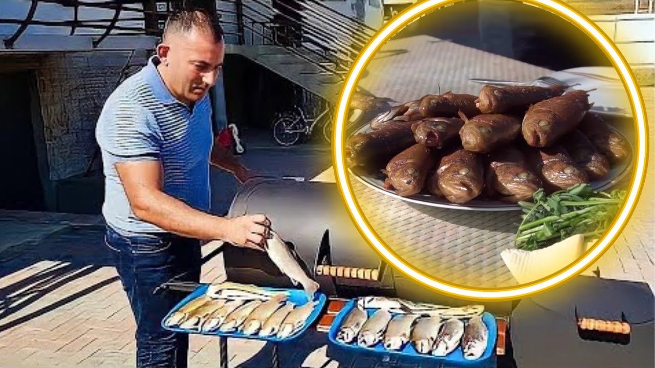 Pescado ahumado en caliente | Ahumador de truchas a la plancha