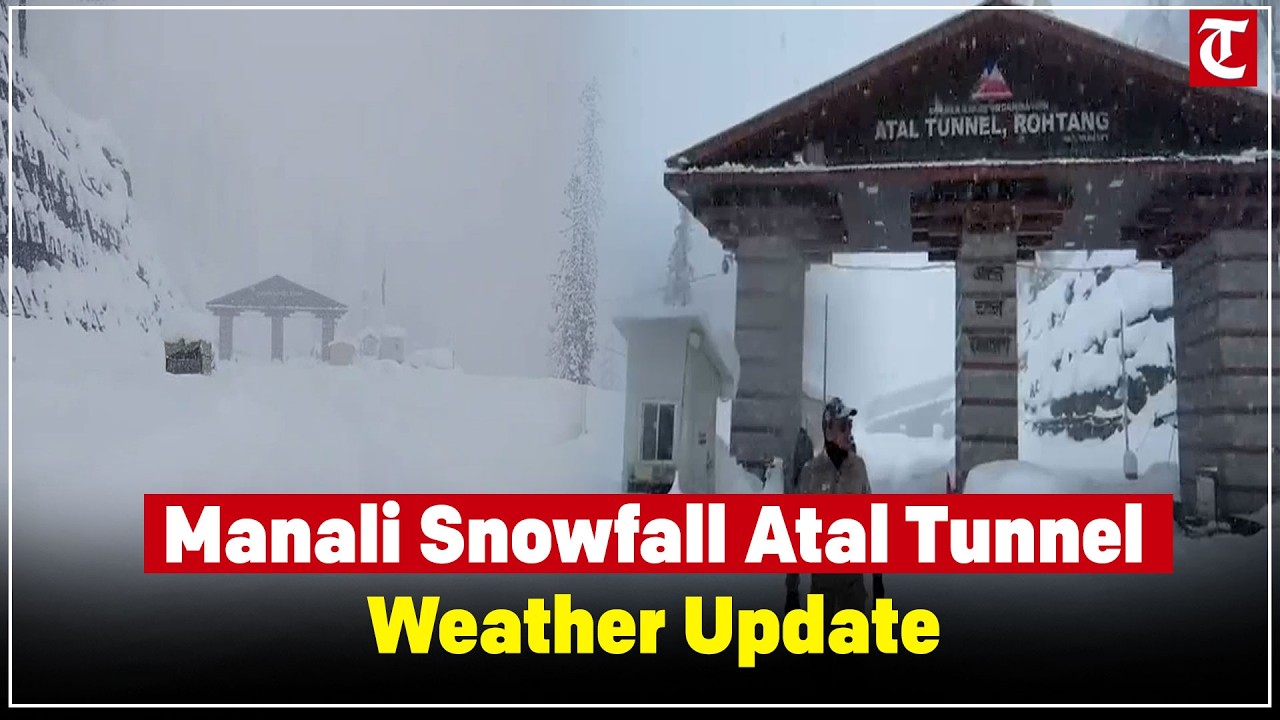 Heavy Snowfall at Atal Tunnel Rohtang | Manali Covered in Snow as Weather Conditions Intensify