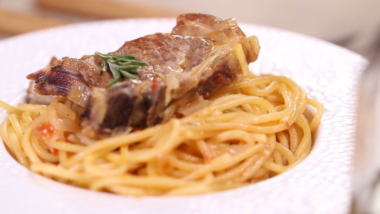 Spaghettis à l'Agneau St George du chef Jean-François Piège et Gentlemen Eleveurs
