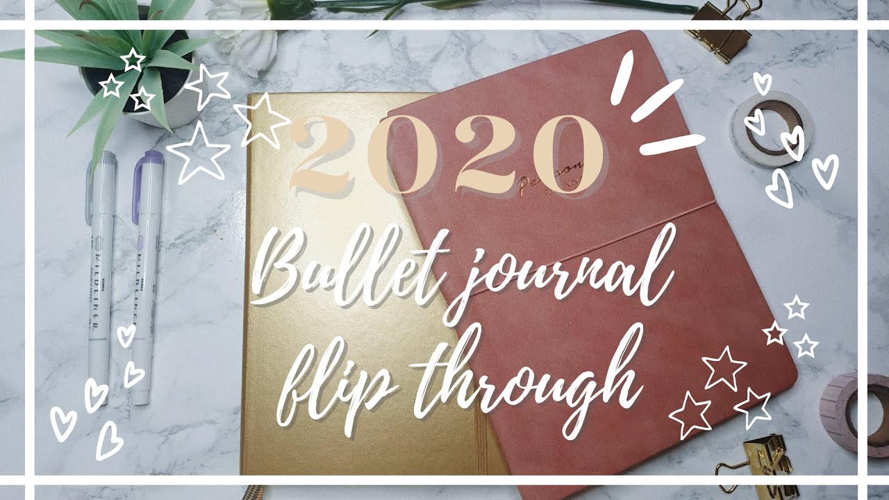 2020 bullet journal flip through