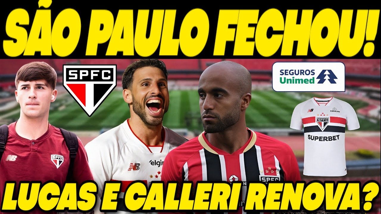 SAIU DO PAPEL AGORA! AGILIZOU E FECHOU COM JÓIA! ORDEM DADA PRA JÁ NO SÃO PAULO POR ACORDO COM LUCAS