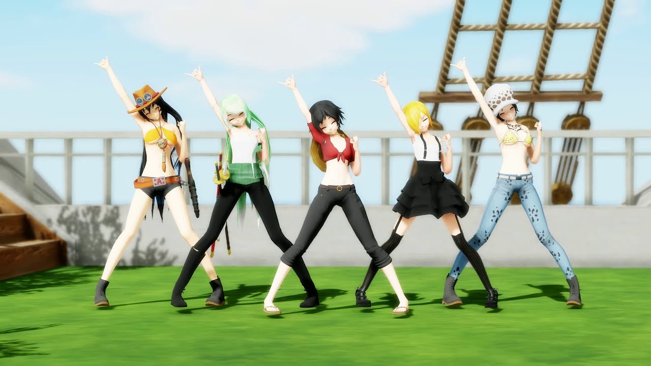 [MMD] One Piece - Deep Blue Town