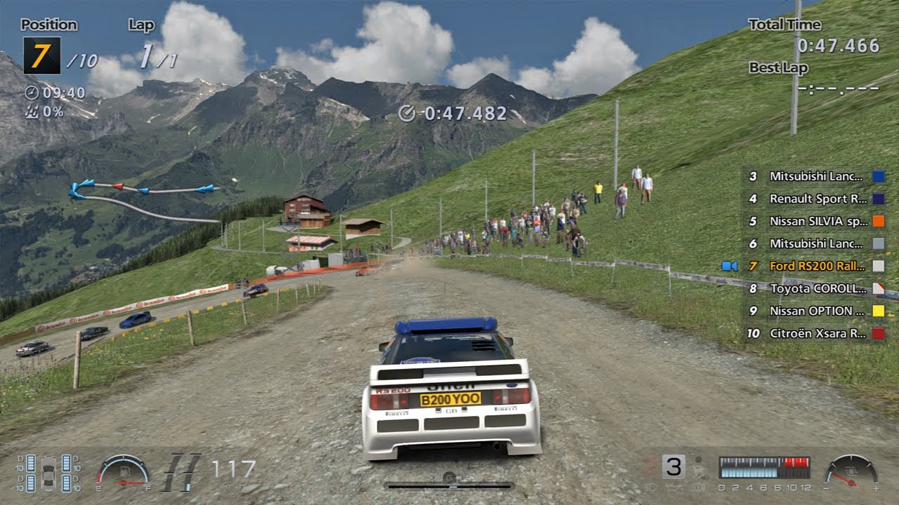 Gran Turismo 6 | Ford RS200 Rally Car 1985 | Eiger Nordwand K Trail Reverse | GT6 | PS3