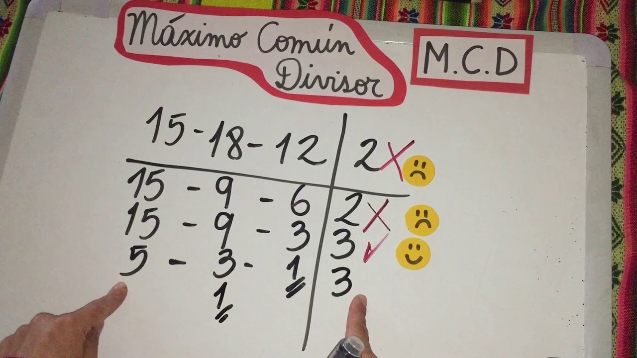 Máximo Común Divisor  ( M.C.D)