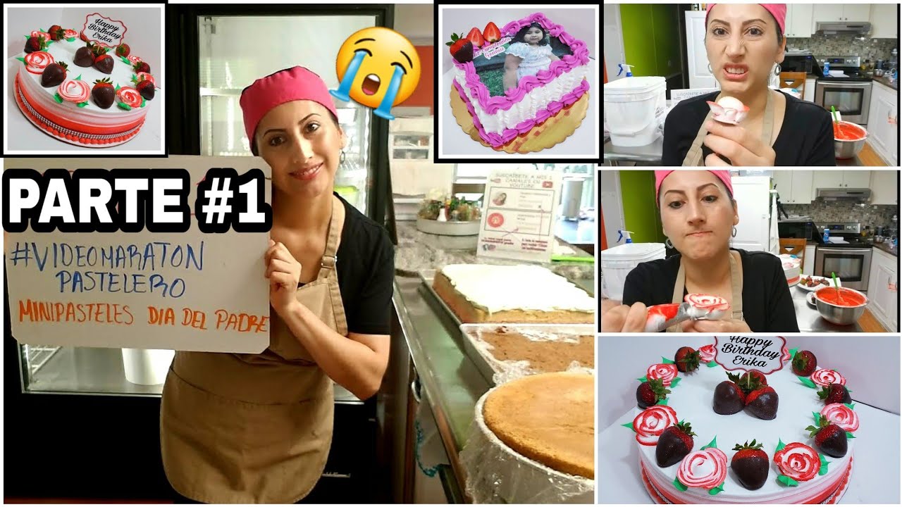 venta de MINI PASTELES dia del padre, mira como sufro para hacer flores en mi Chantilly
