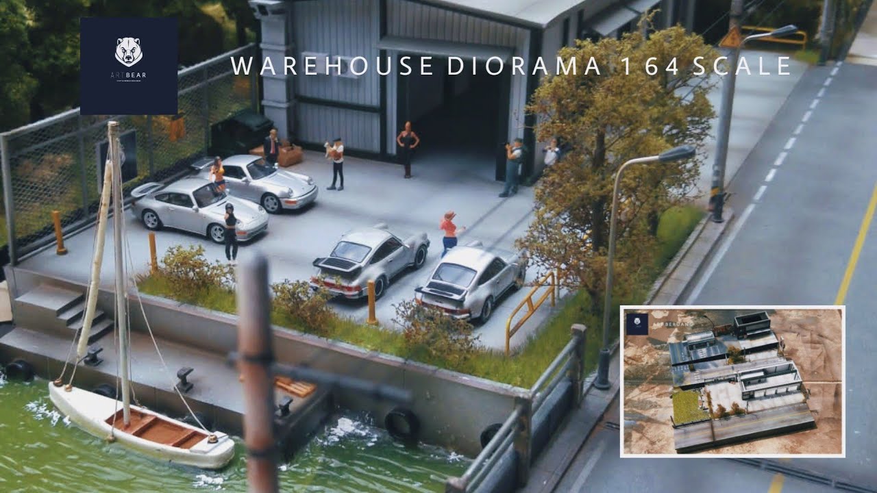 How To Make WAREHOUSE DIORAMA || for Hotwheels 1/64 scale