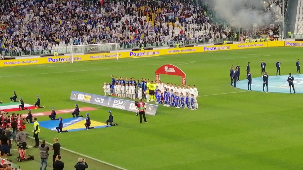 ITALIA - BOSNIA ED ERZEGOVINA - Lettura Formazione, Inni Nazionali - Qualificazioni a UEFA Euro 2020