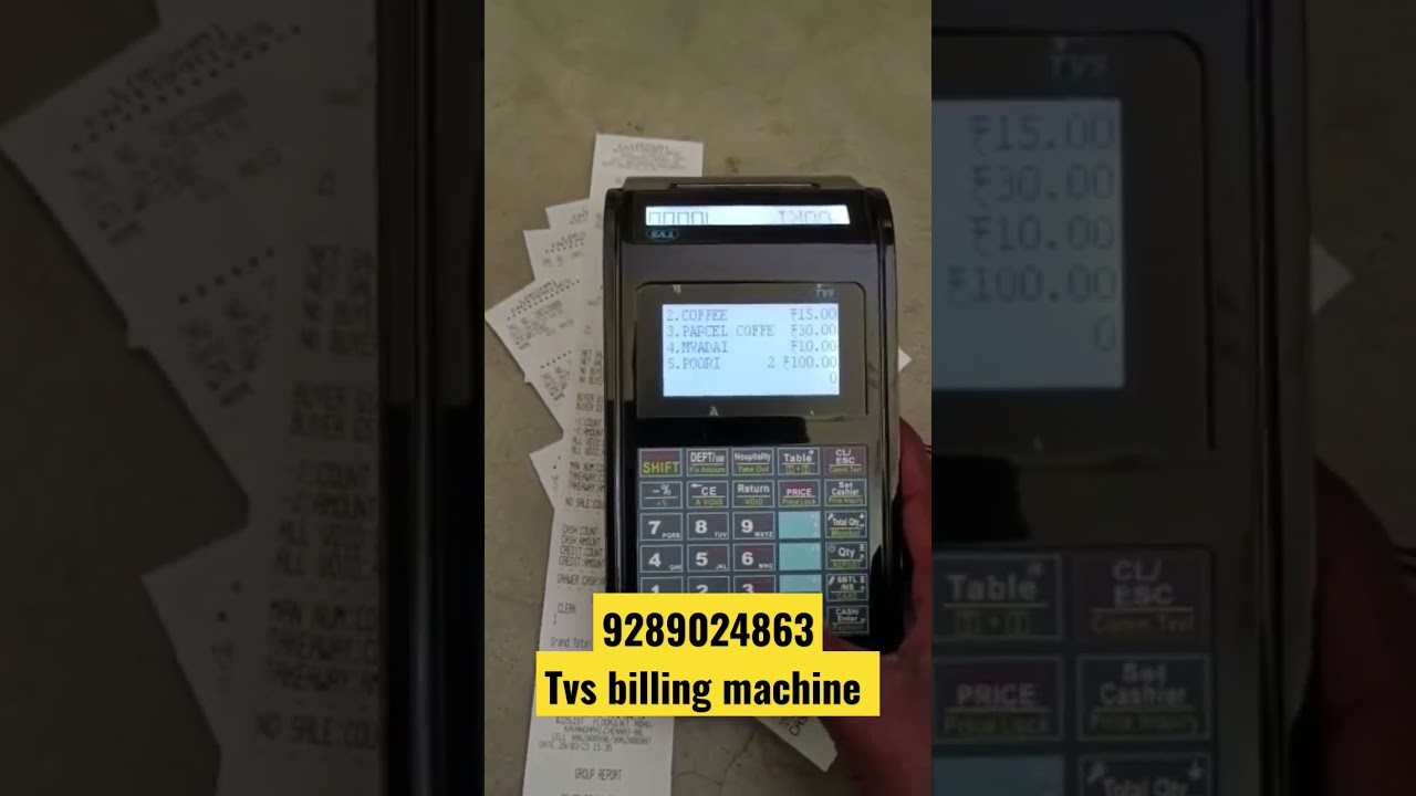 TVs Billing Machine with free billing Software|| 
