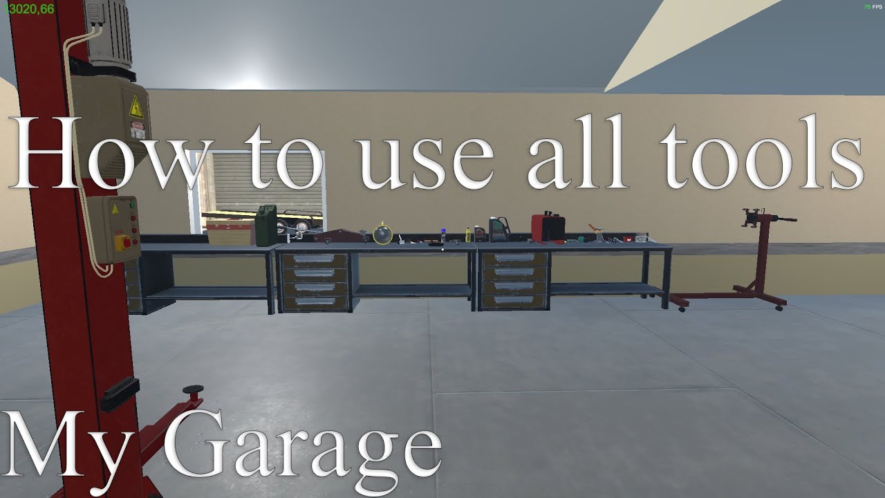 How to use all tools My Garage